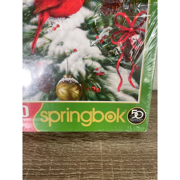 Springbok 500 Piece Puzzle Cardinal Christmas Tree Ornaments Sealed‎ USA Made - Picture 7 of 9